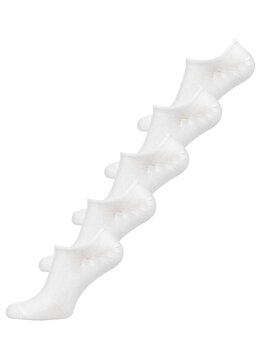 Bílé pánské nízké ponožky Bolf NQ021-5P 5 PACK