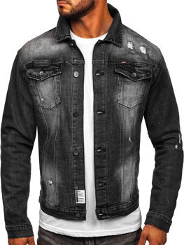 Černá pánská džínová bunda Bolf MJ511G