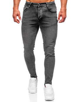 Černé pánské džíny skinny fit Bolf R926-1