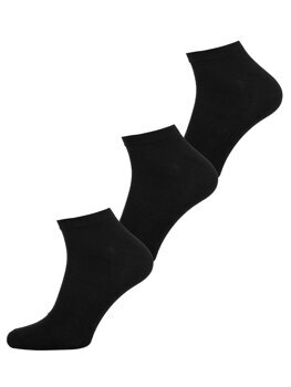 Černé pánské nízké ponožky Bolf N3115C-3P 3 PACK