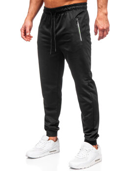 Černé pánské teplákové jogger kalhoty Bolf JX6108
