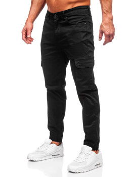 Černé pánské textilní jogger kapsáče Bolf S201