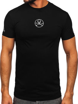Černé pánské tričko s potiskem Bolf MT3040