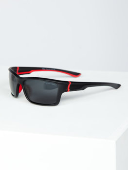 Černo-červené pánské sluneční brýle Bolf MIAMI6