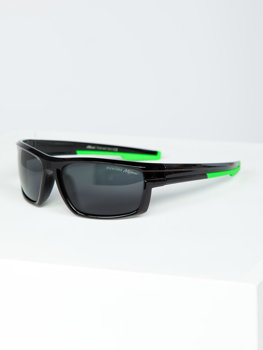 Černo-zelené pánské sluneční brýle Bolf MIAMI7