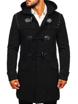 Černý pánský zimní kabát Bolf 88870