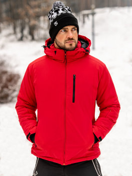 Červená pánská zimní sportovní bunda Bolf HH011