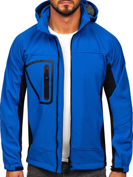 Modrá pánská softshellová bunda Bolf T019