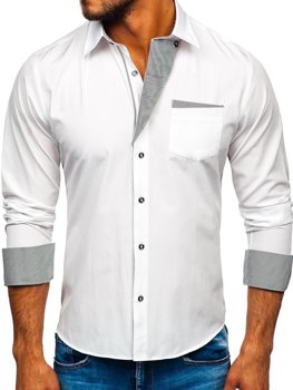 Pánská košile BOLF 4713 bílá