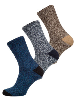 Pánské barevné-3 silné zimní ponožky ALPAKA Bolf A8999-3P 3PACK