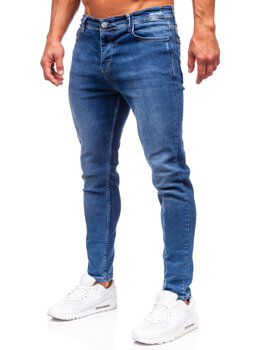 Tmavě modré pánské džíny regular fit Bolf 6030