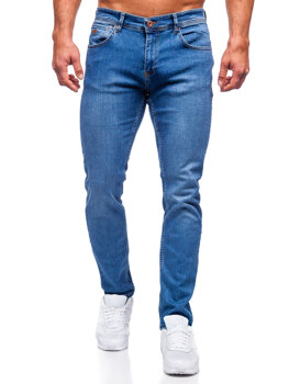 Tmavě modré pánské džíny regular fit Bolf 6356