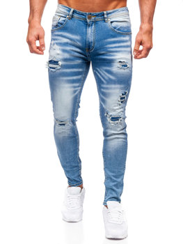 Tmavě modré pánské džíny skinny fit Bolf E7869B
