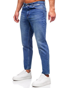 Tmavě modré pánské textilní kalhoty Bolf GT