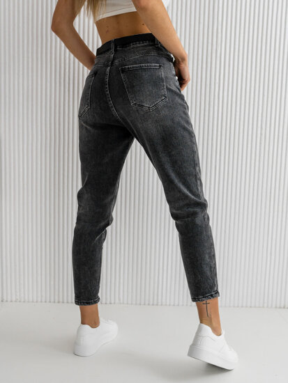 Černé pánské džíny s páskem Bolf BF15-C