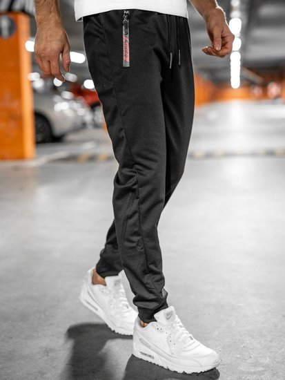 Černé pánské jogger kalhoty Bolf JX9515