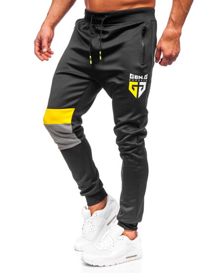 Černé pánské jogger kalhoty Bolf K10122