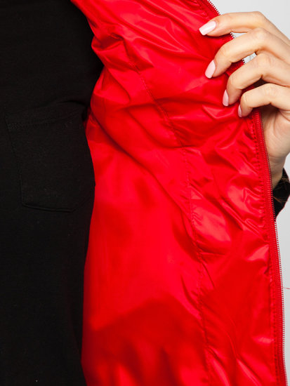 Červená dámská prošívaná vesta Bolf B2705