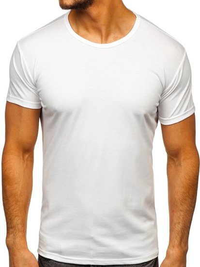 Pánské bílé tričko bez potisku Bolf 2006