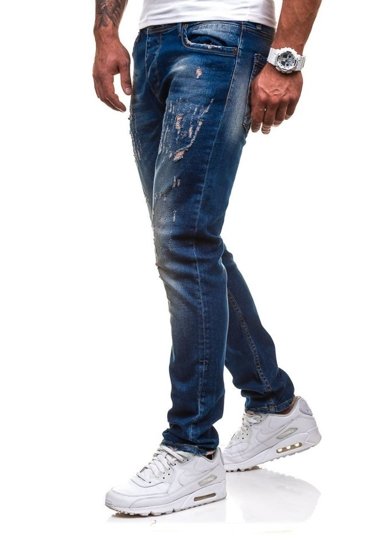 Tmavě modré pánské džínové kalhoty Bolf 4838-1 (1017)