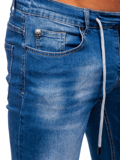 Tmavě modré pánské džíny regular fit Bolf MP021BC