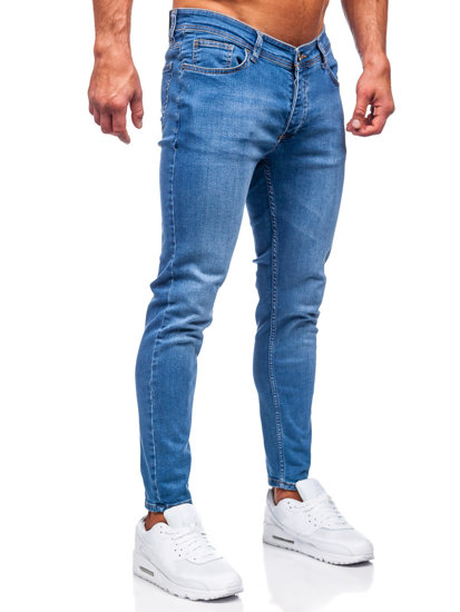 Tmavě modré pánské džíny slim fit Bolf R922