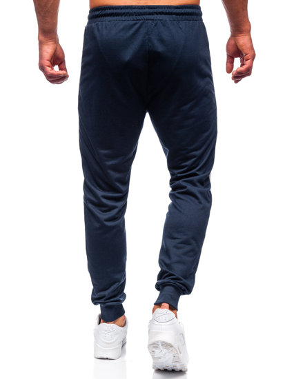 Tmavě modré pánské jogger kalhoty Bolf K10338