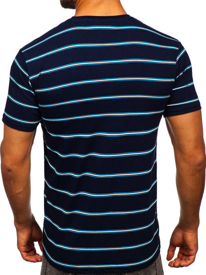 Tmavě modré pánské tričko Bolf 14952