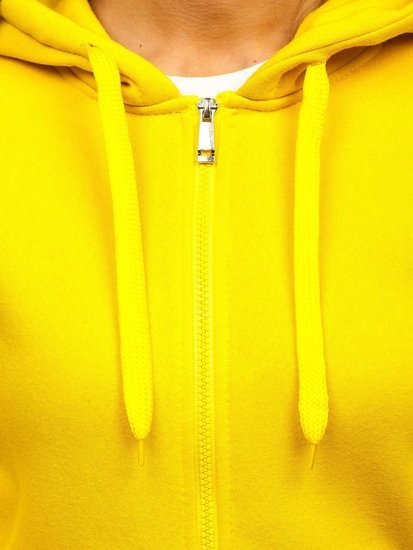 Žlutá dámská mikina s kapucí Bolf W03