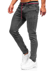 Černé pánské džíny skinny fit Bolf KX565-1