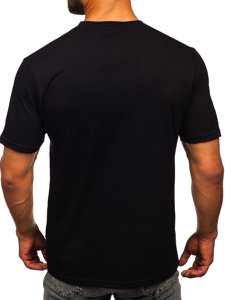 Černé pánské tričko s potiskem Bolf 192245