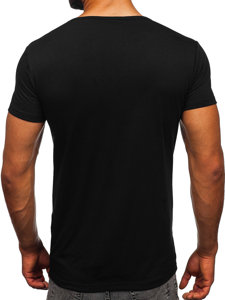 Černé pánské tričko s potiskem Bolf KS1997