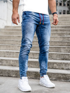 Modré pánské džínové jogger kalhoty Bolf 51066S0