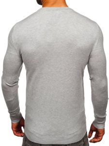 Šedý pánský svetr na zip cardigan Bolf MM6006