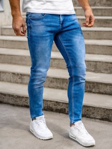Tmavě modré pánské džíny skinny fit Bolf KX398