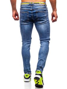Tmavě modré pánské džíny skinny fit Bolf KX565