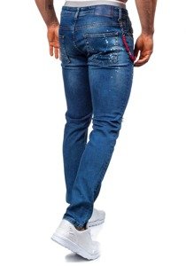 Tmavě modré pánské džíny slim fit Bolf 303