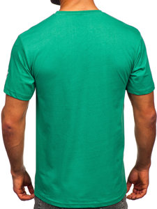 Zelené pánské bavlněné tričko Bolf 14746
