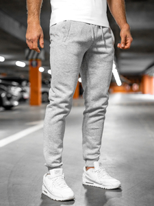 Šedé pánské jogger kalhoty Bolf XW01-A